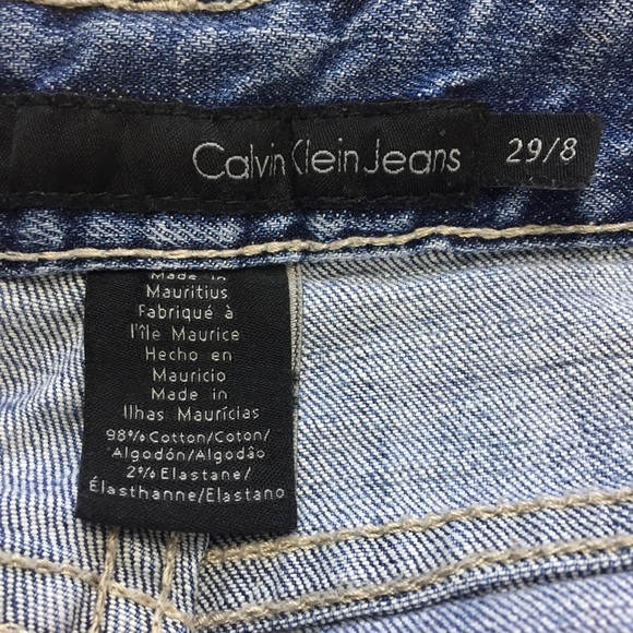 Calvin Klein Distressed Skinny Jeans 8 29 - Picture 7 of 8